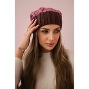 marka niezdefiniowana Cap with fleece Milano K203 purple melange+dark purple