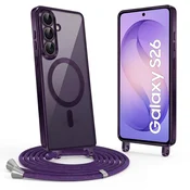 Overboard Ovitek za Samsung Galaxy S26, Electro MagSafe, vijoličen + vrvica za vstavljanje