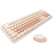 MOFII Sweet New 2.4G Wireless Keyboard + Mouse Set (Orange)