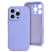 Onasi Mat Liquid silikonski ovitek z MagSafe za iPhone 16 - vijola