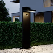 Lucande LED-ulična svetilka Silvan, antracitna, 65 cm, senzor - Sodobni - grafitno siva (RAL 840-M) - Aluminij