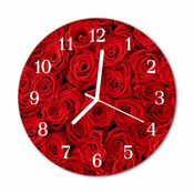 tulup.si Steklena okrogla ura Roses fi 30 cm