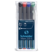 HP - Marker  Schneider OHP 220 S 0,4 mm, komplet - 4 komada