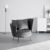 Bessagi Home Sessel, Dunkelgrau, cherie