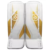 Ščitniki za noge za vratarja Warrior Alpha S30 White/Gold Youth 24 + 0,5 palca