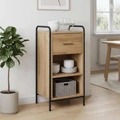 vidaXL Strani šal Artisan hrast 97 x 33 x 81 cm Inženirski les