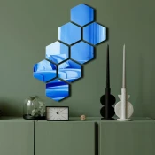Wallity Ogledalo Ozgl525, 44x60 cm, Plavo