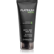 Dr Irena Eris Platinum Men Clean-Up osvežujoč gel za prhanje za telo in lase  200 ml