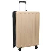 vidaXL Zložljiva torba s trdim plaščem 28 Šampanjec 50x30x76 cm ABS