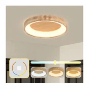 Brilagi - LED plafonsko svetlo FALCON WOOD MODERN LED/40W/230V precnik 60 cm drvo