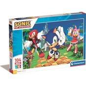 Clementoni - Puzzle Sonic MAXI - 100 kosov