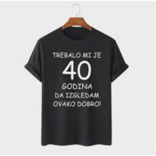 MAFIMI Majica Trebalo mi je 40 Godina, Crna