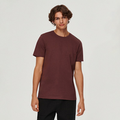 House - Glatka majica Basic - Burgundy