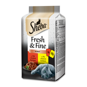 Sheba mokra hrana za mačke Mini, mesni izbor, 6x50 g