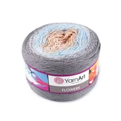 Pletena preja Flowers 250 g - (268) bež