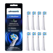 Ultrasonic glava četkice za Oral-B iO Gentle Clean seriju, 8 kom, bijeli nastavci