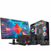 GOSU PC Gaming računalniški komplet DAIMYO A78X3D RX97XT, Ryzen 7 7800X3D, RX 9070 XT, 32GB RAM, 1TB SSD, 32 1440p + Oprema, W11P, (5000225791)