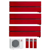 MITSUBISHI multi-split klimatska naprava - 2X LN25VG2 (rdeča+rdeča) + 1X LN50VG2 (rdeča) + ZUNANJA ENOTA MXZ-3F54VF4 + WIFI