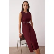 Trendyol Milla Ženska haljina Twoaw26El00078, Bordo