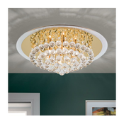 Orion DLU 2378/6/50-Kristalno stropno svetlo GLORIA 6xG9/40W/230V O50 cm zlatno