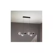 Ondaluce - Luster na sajli MONILE 6xE14/10W/230V crna/zadimljena crna