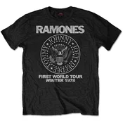 Ramones First World Tour 1978 Black XL Majica