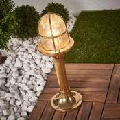 Moretti Luce Svetilo za podstavek Ocean, medenina - Pomorski - medeninasta, prozorna - Kovina