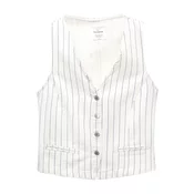 Pull&Bear Telovnik mornarska/bela