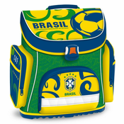 WEBHIDDENBRAND Brazil školska torba, ABC, zelena/žuta