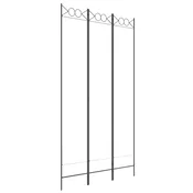 Vidaxl Paravan 3-delni bel 120x220 cm blago