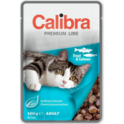 Calibra Cat pocket Premium Adult postrv in losos 100g