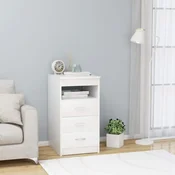 shumee vidaXL Predalnik, bel, 40x50x76 cm, material na osnovi lesa