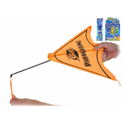 Lično letalo iz blaga 43 cm - mešanica barv (modra, zelena, oranžna, rumena)