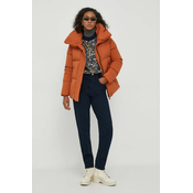 Pernata jakna Hetrego za žene, boja: narancasta, za zimu