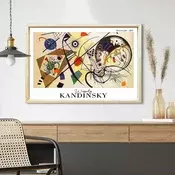Wallity Dekorativna uramljena slika, 42x62cm, Šarena