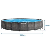 Vrtni bazen s frame 549 x 122 cm 21v1 INTEX 26744