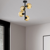 Opviq Luster Benek-15-14494, 40x40x55cm, IP20, Crno-žuti