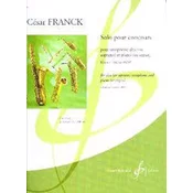 FRANCK:SOLO POUR CONCOURS ALTO SAXOPHONE ET PIANO