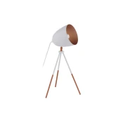 Eglo 49727 - Stona lampa CHESTER 1xE27/60W/230V bela/bakrena