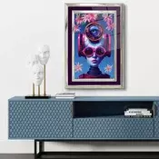 Wallity Dekorativna uramljena slika, 43x65cm, Šarena