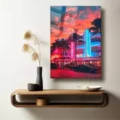Wallity Dekorativna slika na kaljenom staklu, 40x60cm, Šarena