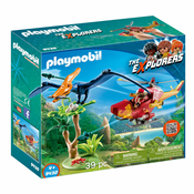 Playmobil The Explorers Helicopter with Pterosaur