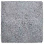 Vidaxl Visoka košata preproga NAVARRA svetlo siva 200x200 cm poliester
