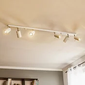 SOLLUX LIGHTING Stropna svetilka Round, bela, šestplamenna, linearna - Dnevna soba/jedilnica - Sodobni - Kovina