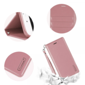 Maska na preklop Hanman Minor za Huawei P40 roze zlatna.