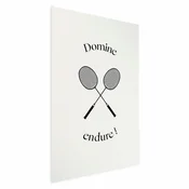 shumee Plakat - Poletne igre - badmintonski loparji na belem ozadju