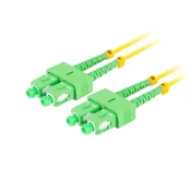 Lanberg Optical patch SM SC/APC-SC/APC duplex 2m LSZH G657A1 3.0mm žuta FO-SASA-SD11-0020-YE