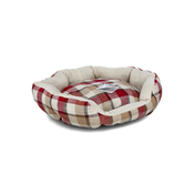 MASCOW Ovalni krevet za kucne ljubimce crveni