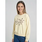 Sinsay - Crewneck duks sa natpisom - žuto