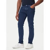 BOSS Jeans hlače Delaware 50544630 Mornarsko modra Slim Fit